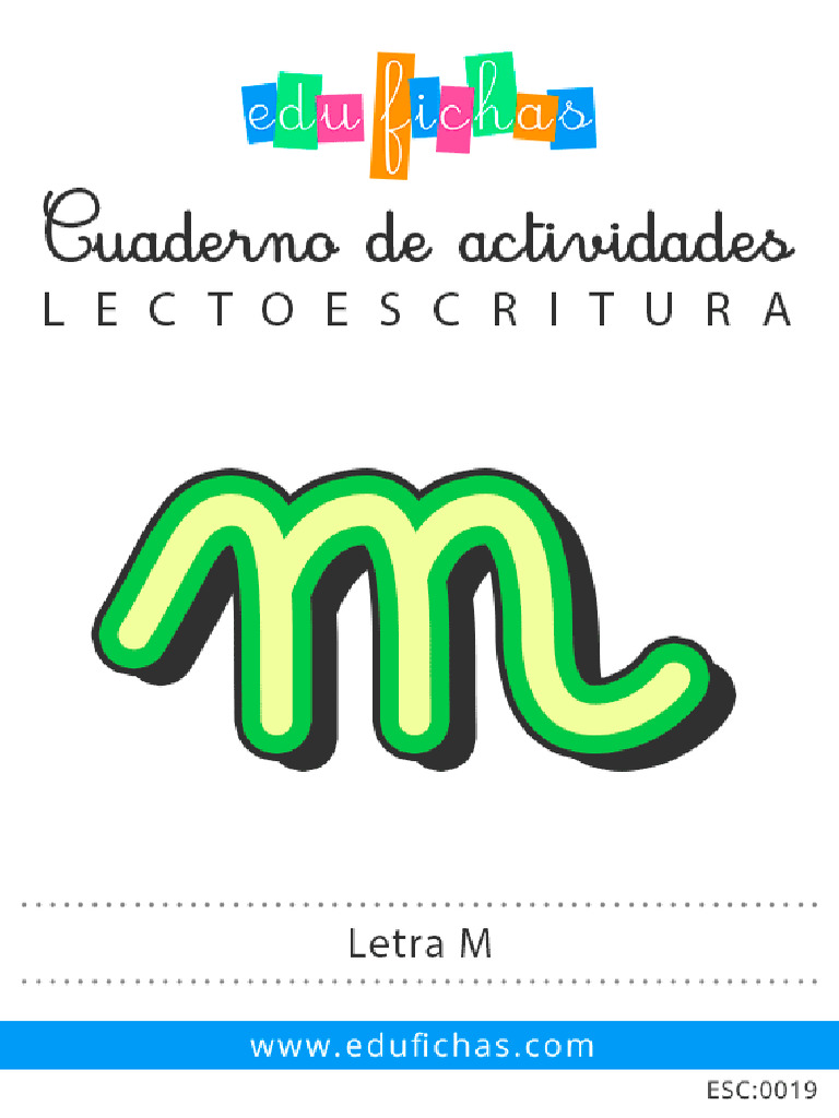 Cuaderno Gratis: Letra M de Edufichas | PDF
