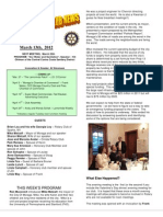 Moraga Rotary Newsletter - March 13 2012