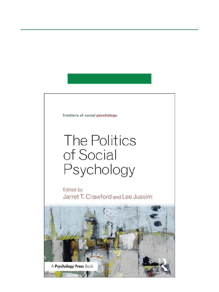 Politics of Social Psychology, 1st Edition Final Version Download | PDF ...