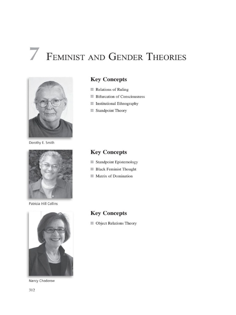 Feminist and Gender Theories - Scott Appelrouth (DA) | PDF