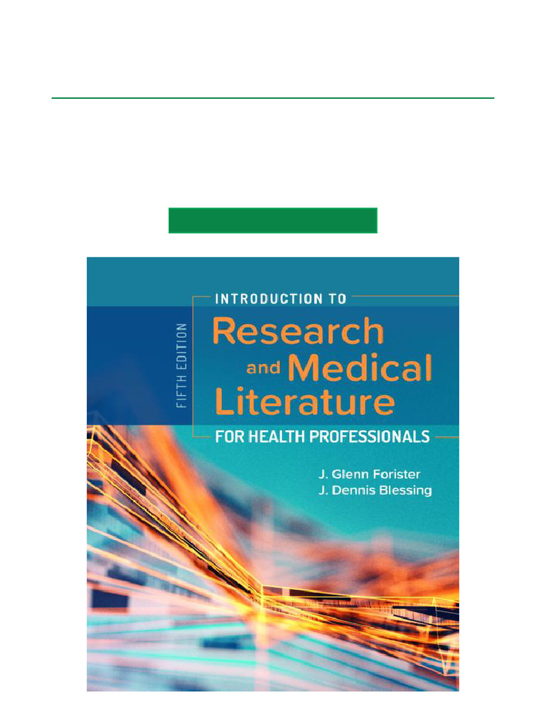 Introduction To Research and Medical Literature For Health Professionals, 5th Edition | PDF ...