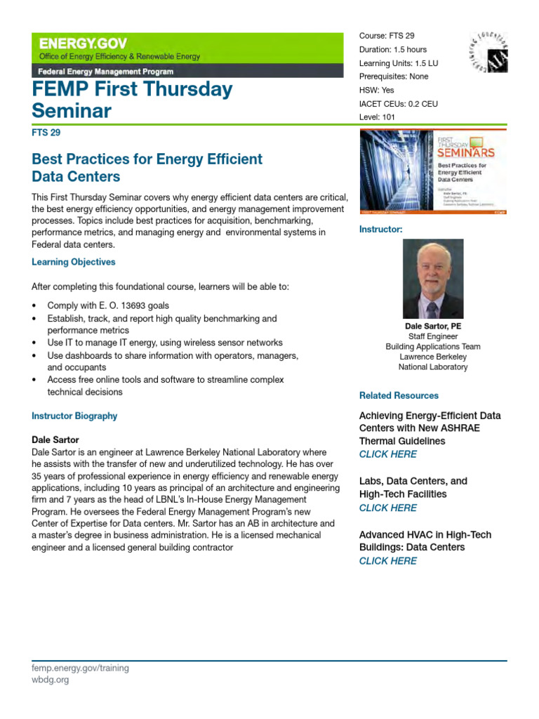 Energy Efficiency in Data Centers | PDF | Data Center
