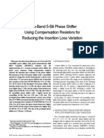 A Ku-Band 5-Bit Phase Shifter Using Compensation Resistors For Reducing The Insertion Loss Variation