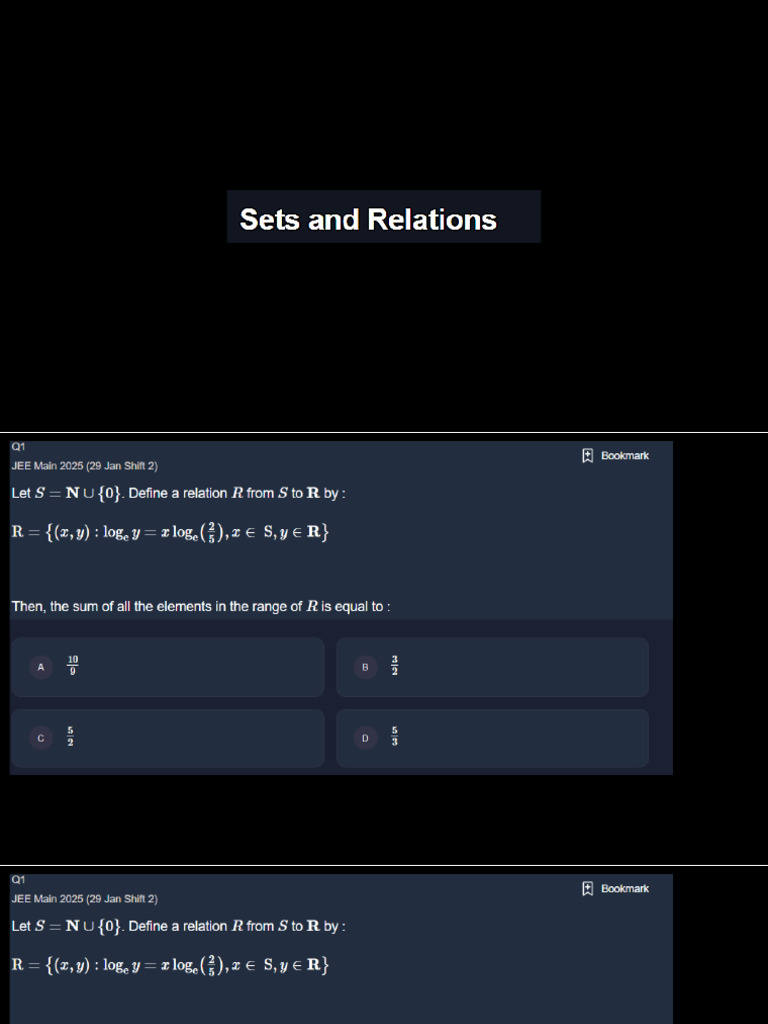 Set and Relations PYQ | PDF