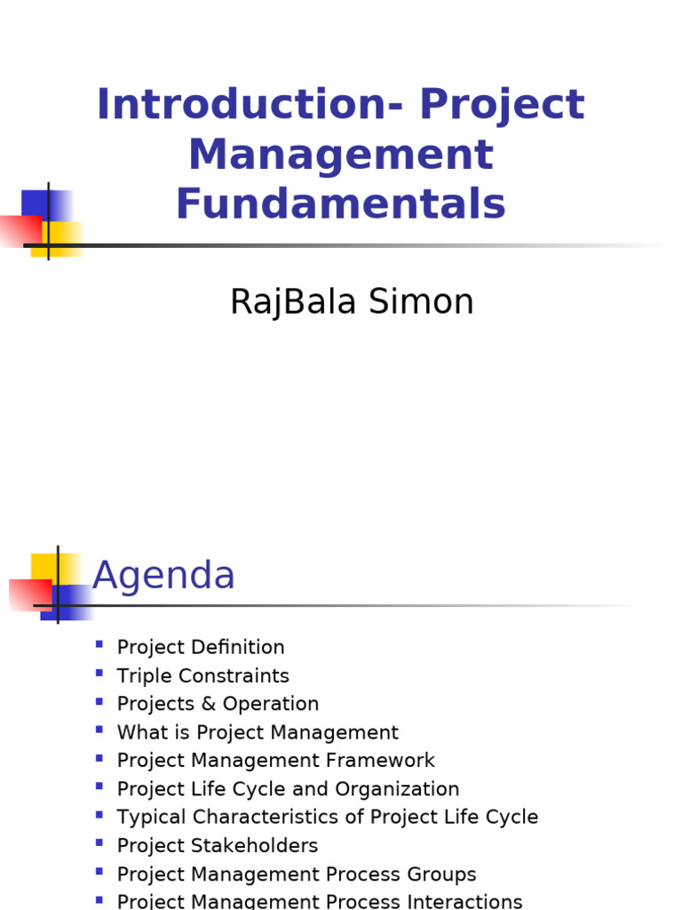 Project Management Fundamentals Overview | PDF | Project Management ...