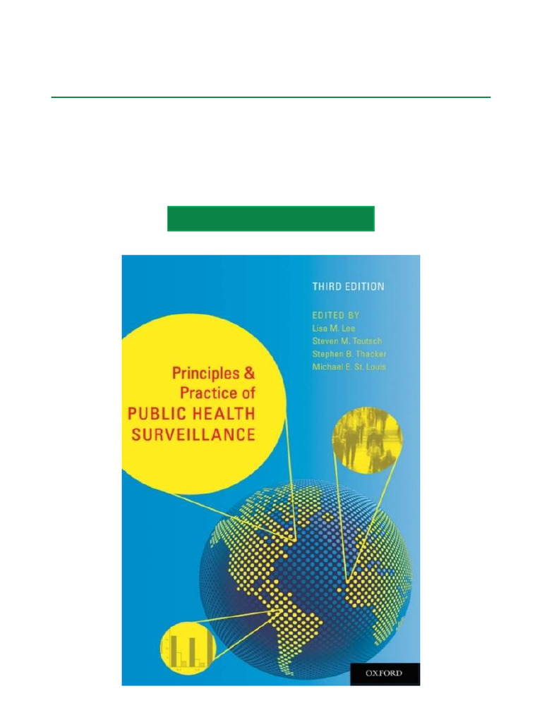 Public Health Surveillance Principles | PDF | Public Health | Centers ...