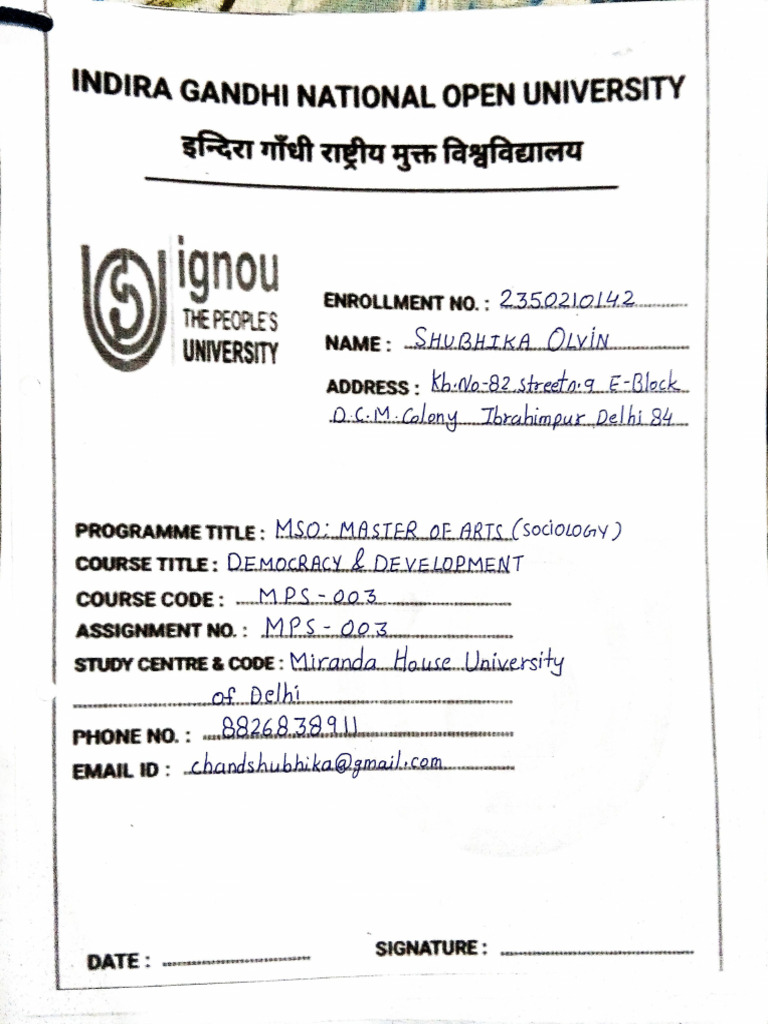 MPS - 003 | PDF