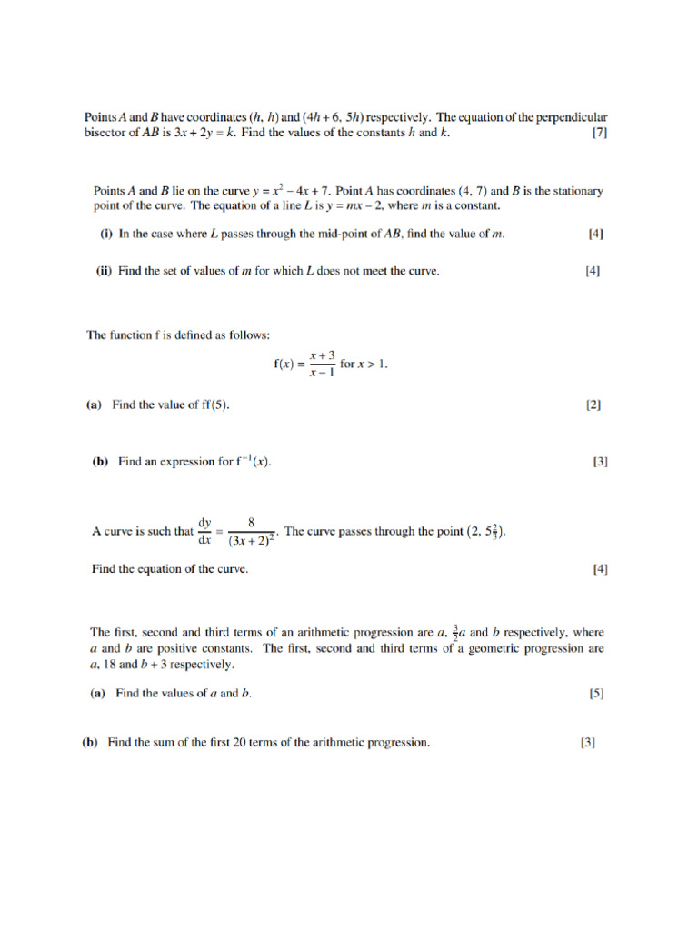 AS Math Tution Test | PDF