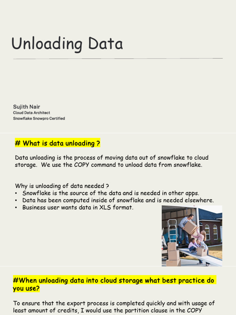 Best Practices for Snowflake Data Unloading | PDF | Computer File | Zip ...