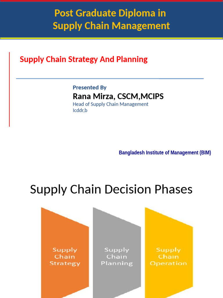 Strategic Supply Chain Planning Guide | PDF | Supply Chain | Strategic ...