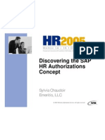 Discovering The SAP HR Authorizations Concept: Sylvia Chaudoir Emeritis, LLC