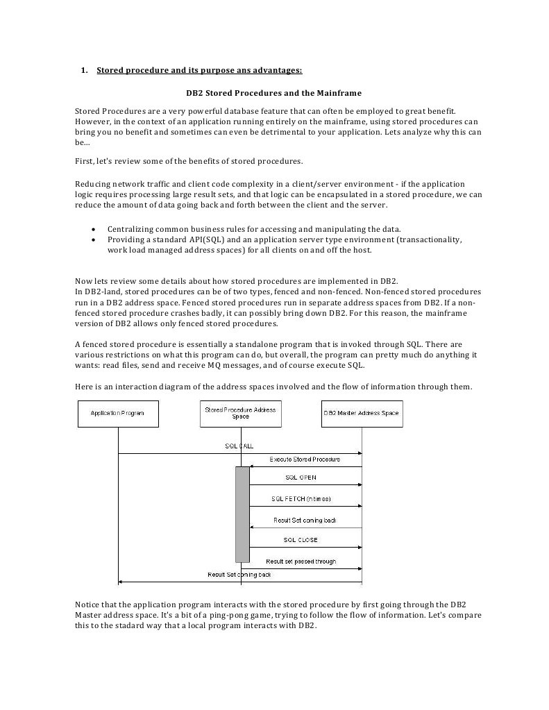 Ibm Db2 Stored Procedure