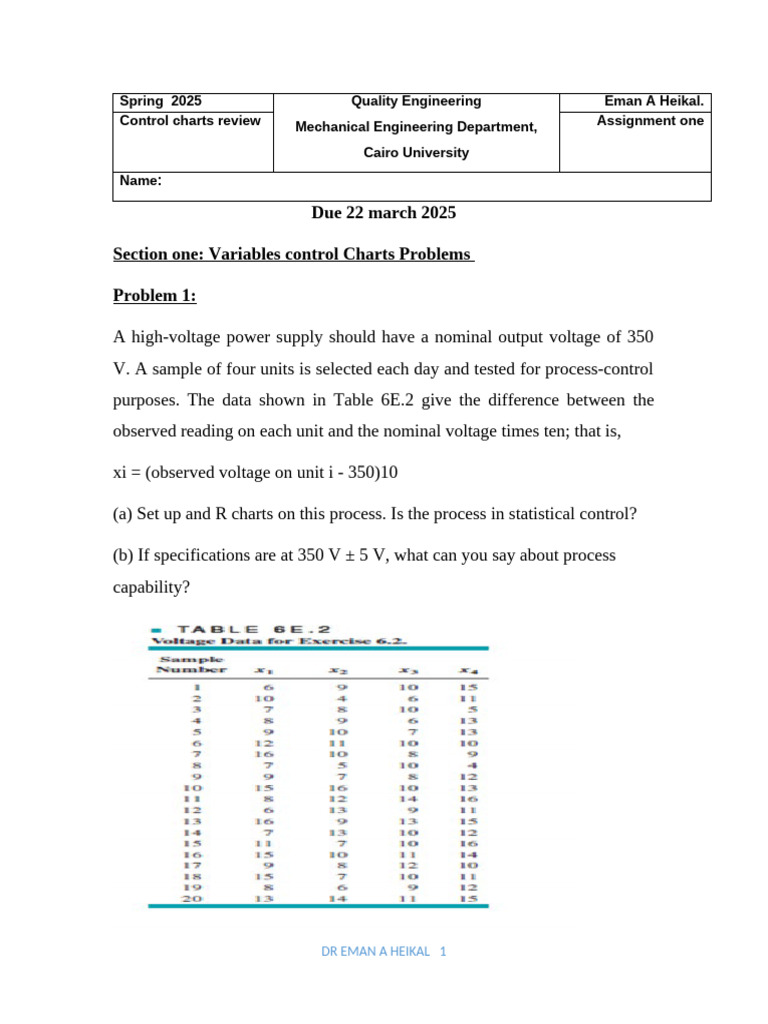 Control Charts for Quality Control Analysis | PDF | Sampling ...