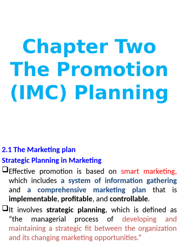 Effective Promotion Planning Strategies | PDF | Marketing | Target Audience