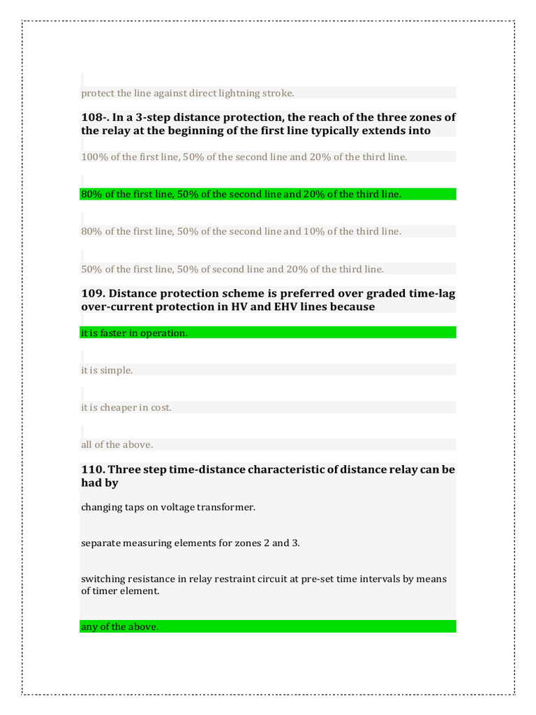 Protection MCQ 111-33 | PDF