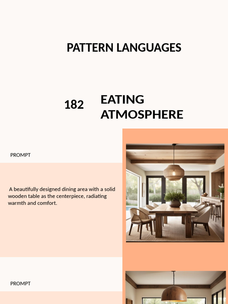 PATTERN LANGUAGES Presentation | PDF