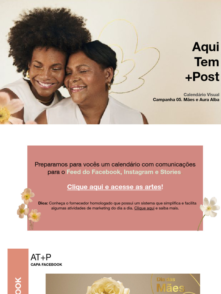 Calendário Visual - Dia das Mães | PDF