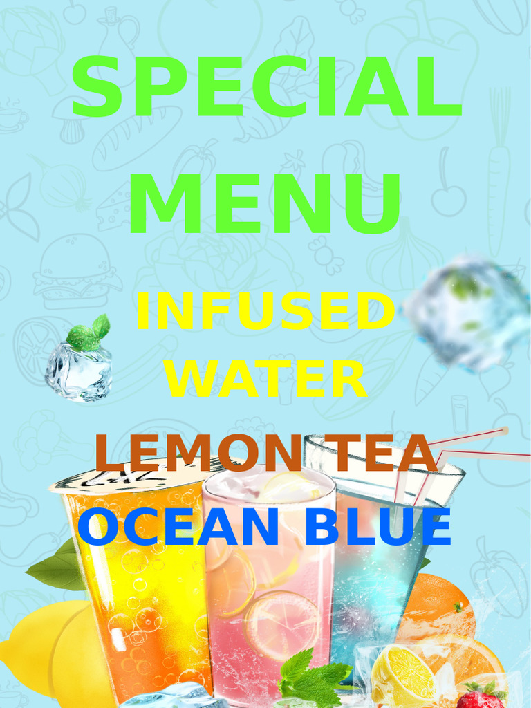 Special Menu: Infused Water | PDF