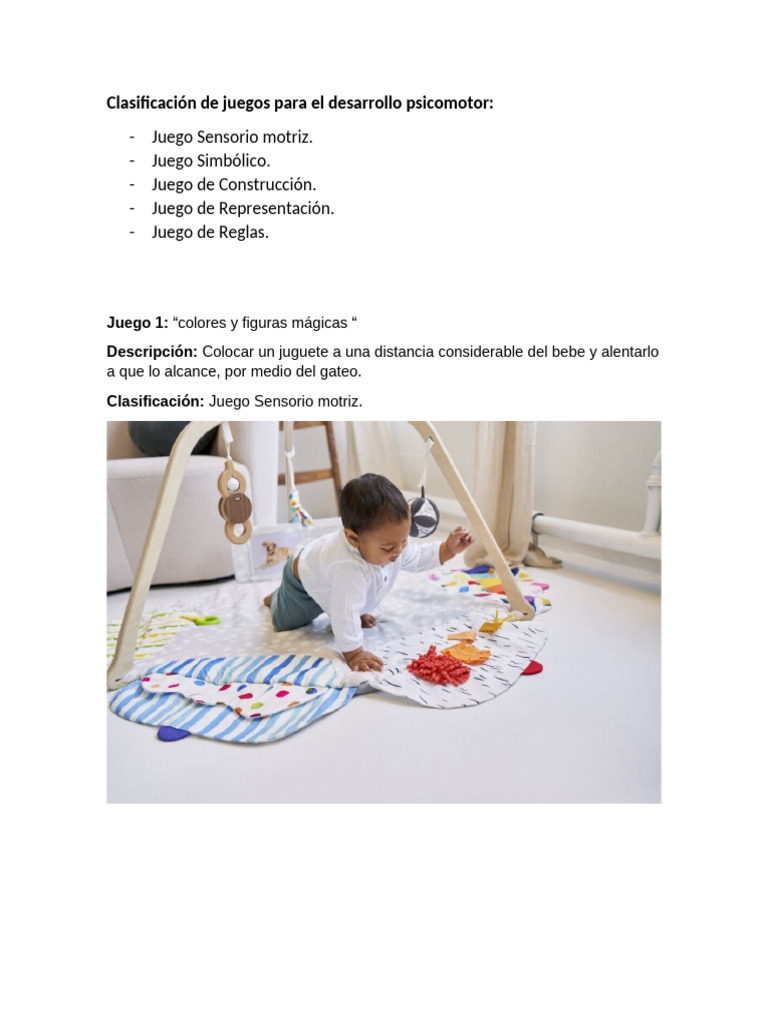 Juegos para el Desarrollo Psicomotor | PDF