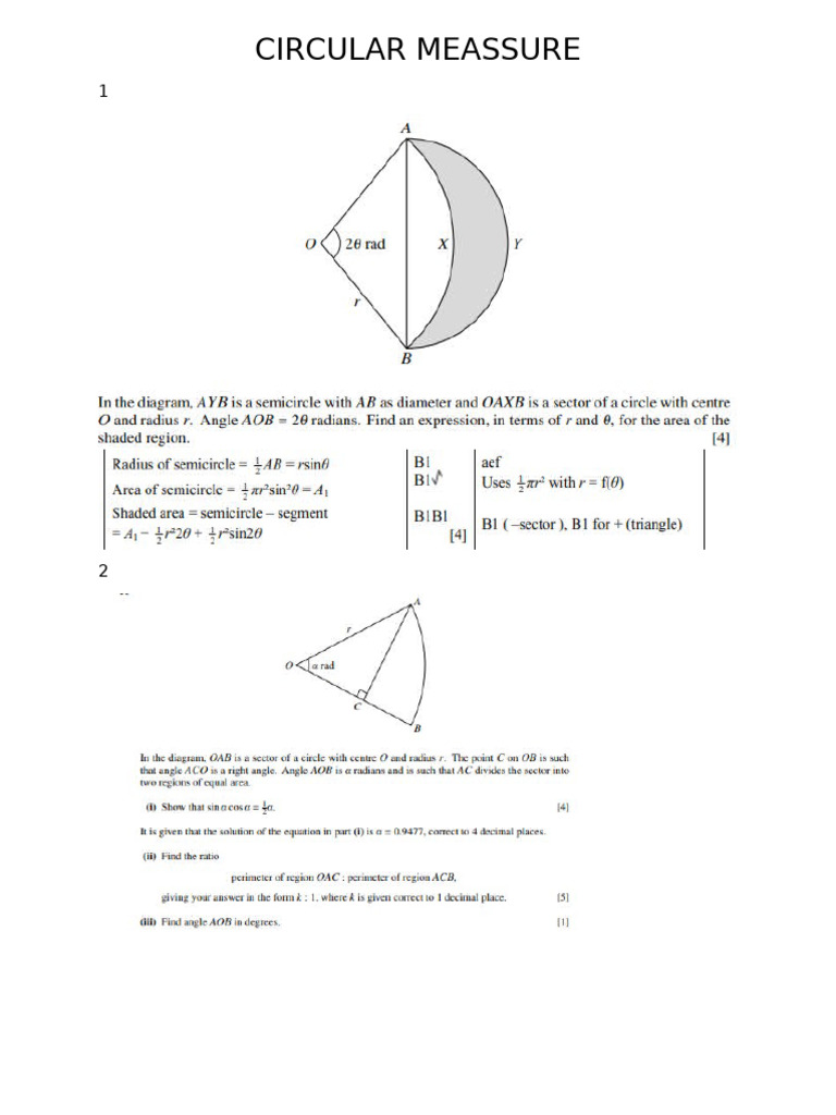 Circular Measure Explained | PDF
