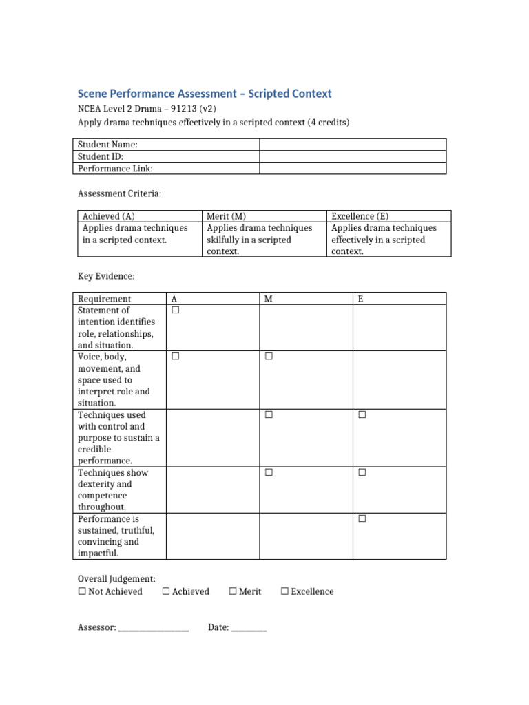 Scripted Context Scene Performance 91213 | PDF