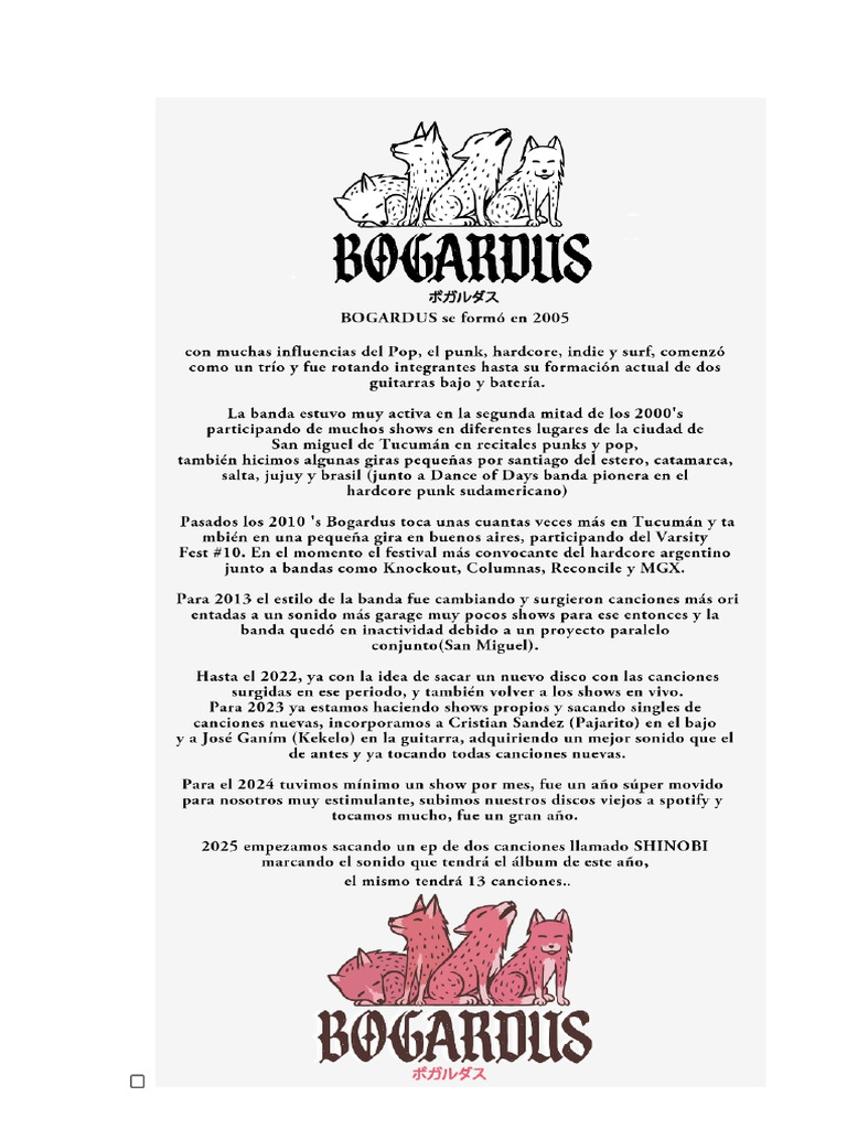 Bogardus Press Kit | PDF