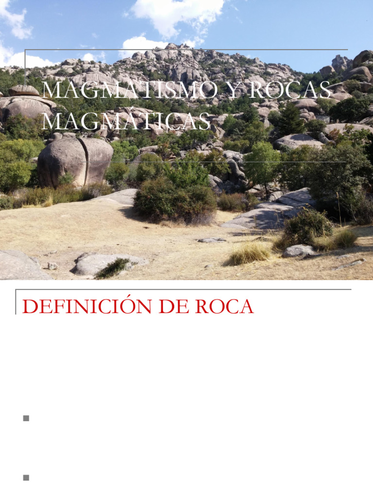 Rocas Magmáticas y Magmatismo | PDF | Magma | Roca ígnea