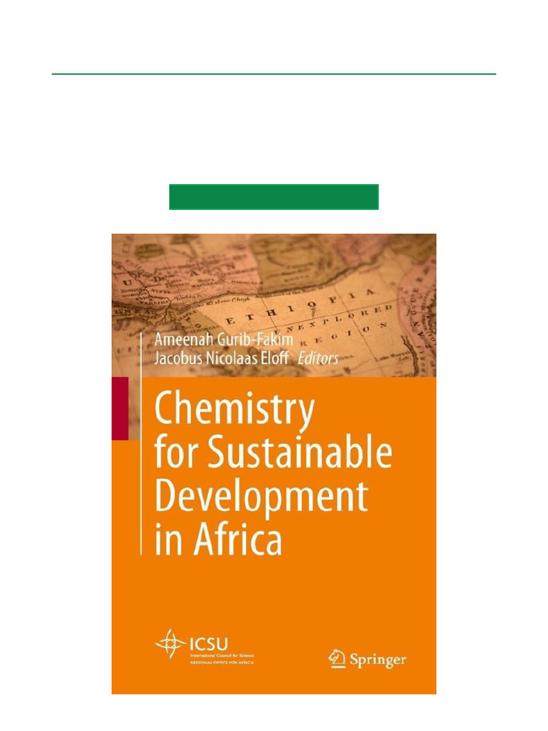 Chemistry For Sustainable Development in Africa PDF | PDF