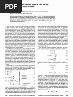 Physics Einstein Relativity Paper 1905