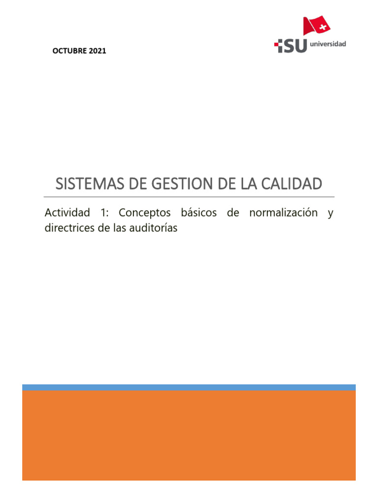 Tarea 1 PDF | PDF | Calidad (comercial) | Sistema de manejo de calidad