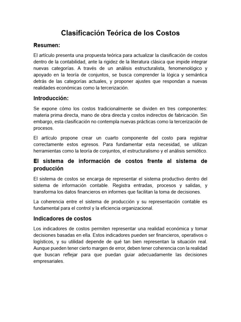 SHJA ClasificacionCC2025 | PDF | Outsourcing | Contabilidad