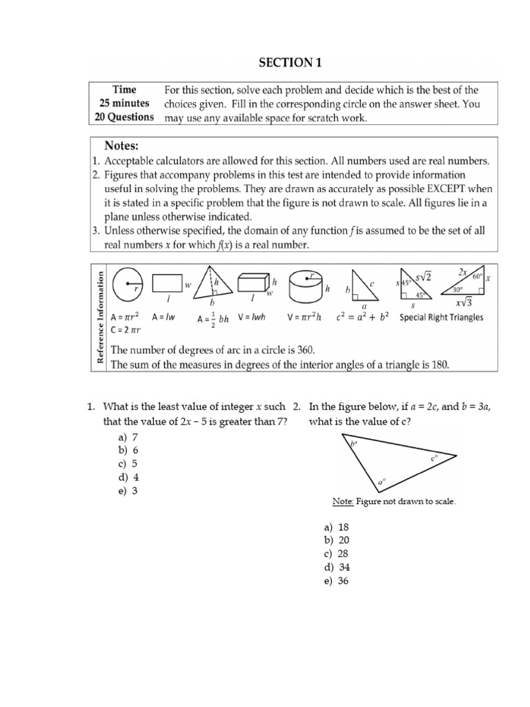 Math Problem Set with Solutions | PDF | Mathematical Concepts ...