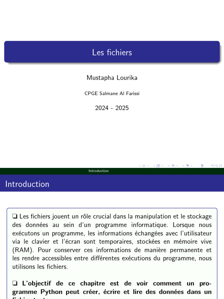 Manipulation de fichiers en Python | PDF | Fichier informatique ...
