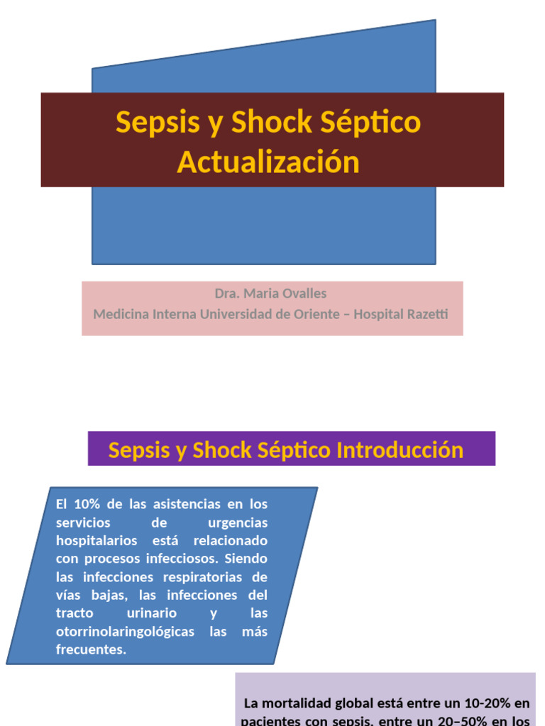 Sepsis y Shock Séptico + | PDF | Septicemia | Microbiología