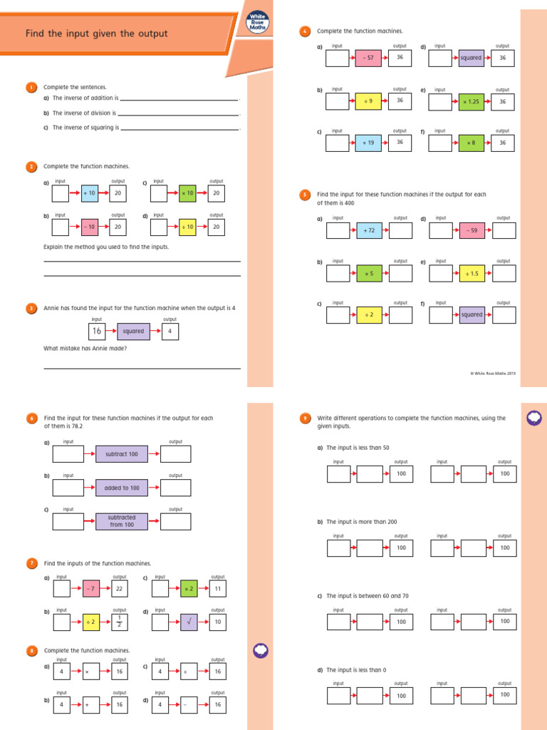 Finding Inputs for Function Machines | PDF | Computer Engineering