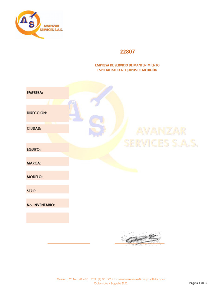 22807 MULTIPARAMETRO | PDF