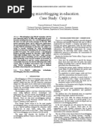 Using Microblogging in Education. Case Study: Cirip