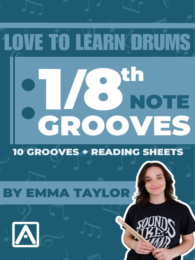 1-8 Note Grooves Ebook | PDF | Drum Kit | Elements Of Music