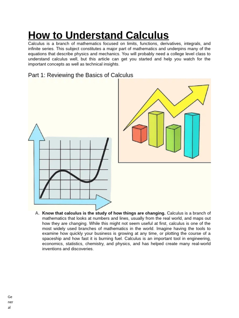 Understanding Calculus Basics | PDF | Derivative | Calculus