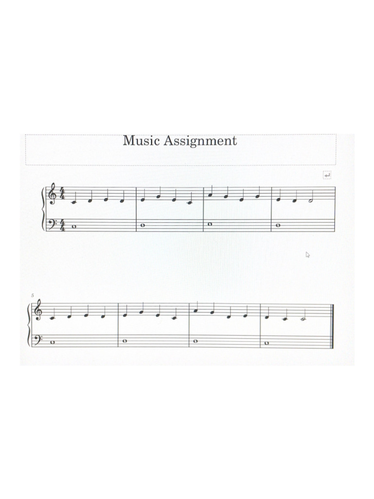 Music Assignment Melody | PDF