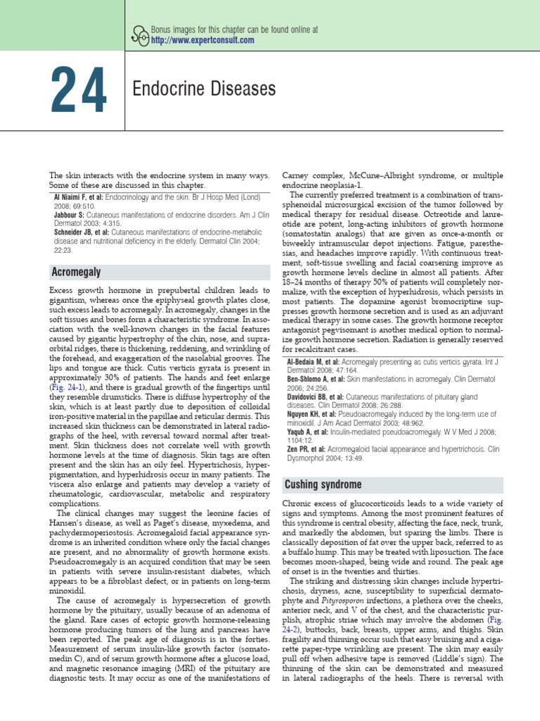Endocrine Disorders and Skin Manifestations | PDF | Adrenal Gland ...