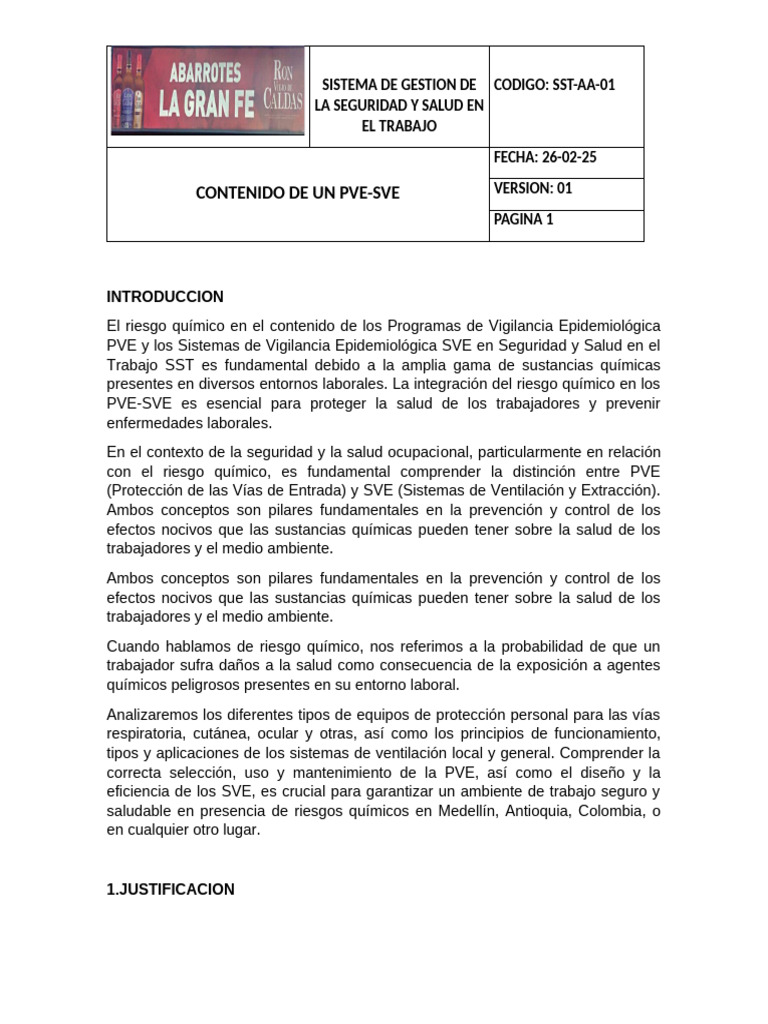 Sistema de Gestion de La Seguridad y Salud en El Trabajo. Nu | PDF ...