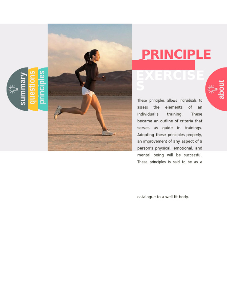 Principles of Effective Exercise Training | PDF | Physical Fitness ...
