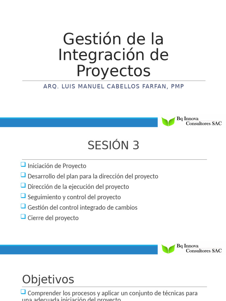 Clase 2 Parte 1 - Gestion de La Integracion | PDF | Planificación ...