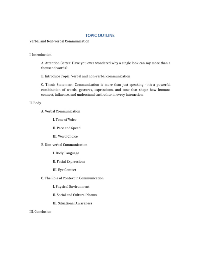Mastering Verbal and Non-Verbal Communication | PDF | Nonverbal ...