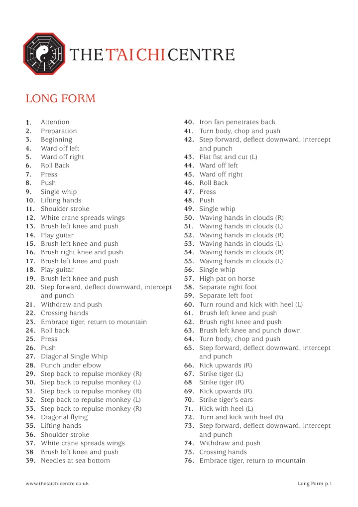 Long Form | PDF | Individual Sports | Combat Sports