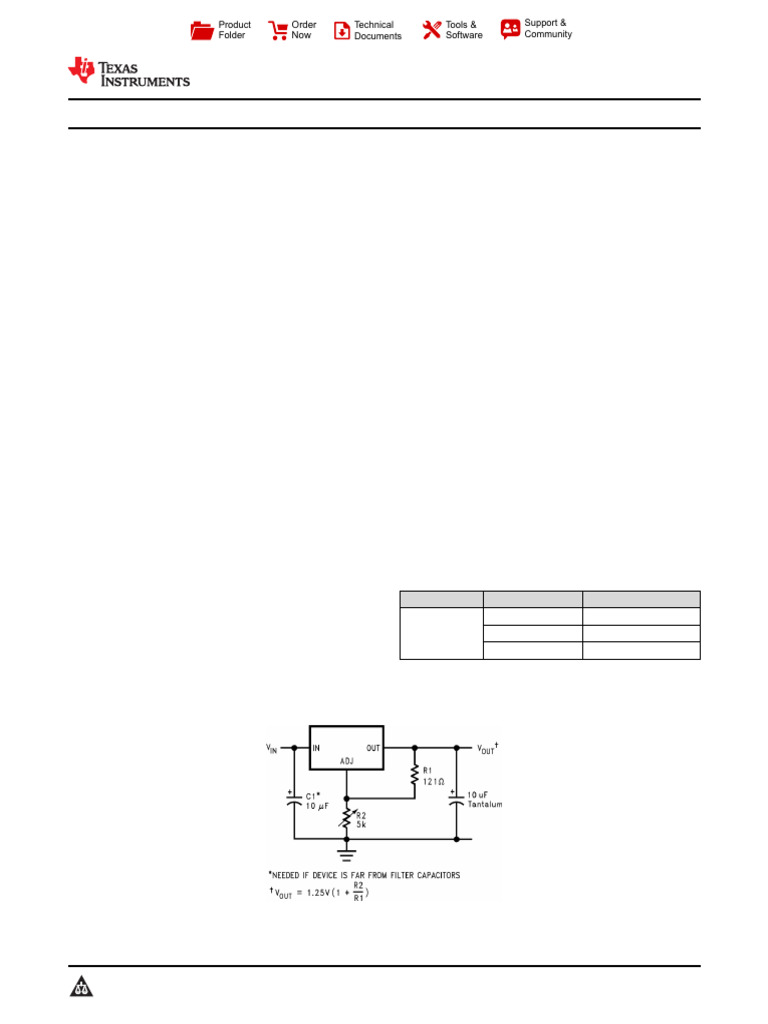 LM1086-MIL Voltage Regulator Overview | PDF | Capacitor | Electrical ...