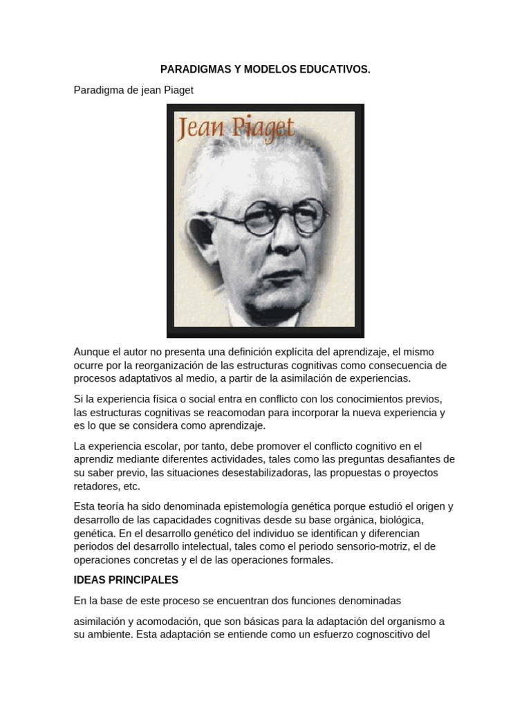 Paradigmas y Modelos Educativos | PDF | Aprendizaje | Enseñando