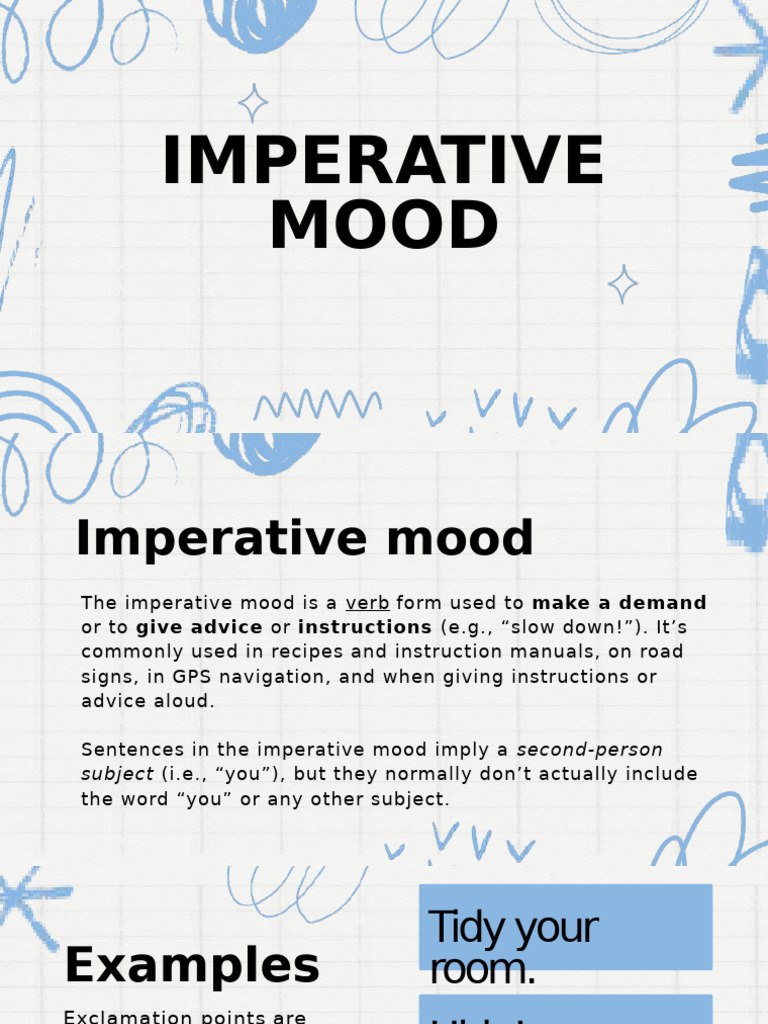 Understanding the Imperative Mood | PDF