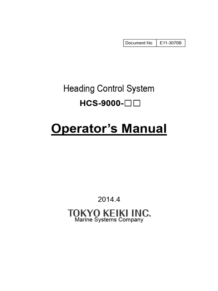 HCS-9000 Error Codes and Safety Guide | PDF | Ships | Rudder